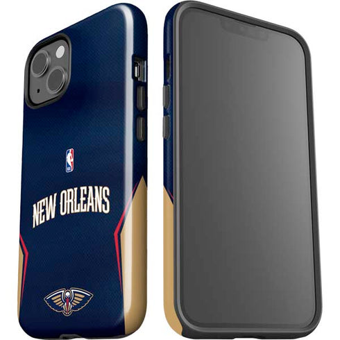 NBA New Orleans Pelicans Jersey iPhone 15 Impact Case